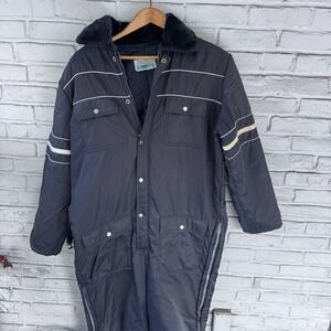Vintage Sears Work Leisure Coveralls‎ Mens Extra Large Insulated Snowmobile 80s